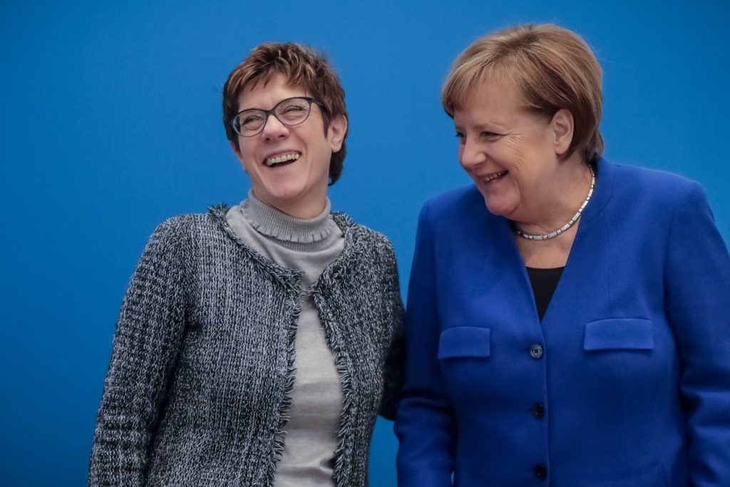 Merkel and AKK,: in happier times.
Source: photo: dpa , derwesten